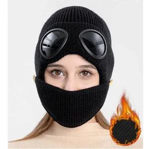 겨울 풀커버 고글 니트 마스크 1P 방한 안면 비니 고글방한마스크