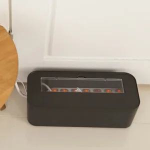 멀티탭 투명 커버 정리 박스 1-6구형 대형40cm