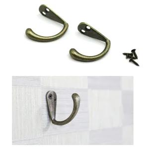 빈티지 벽 후크 홀더 고리 옷걸이 훅 고정 2개입