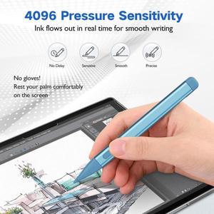 4096 압력  지우개 및 오른쪽 클릭  손바닥 거부  흑연 펜촉이 포함된 Microsoft Surface용 슬림 펜 2  Pro