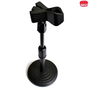 무선마이크 거치대 튼튼한 탁상용 집게형 스탠드 교회 회사