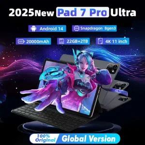 2025 패드 7 프로 울트라 최신 글로벌 최초 태블릿 미 안드로이드 14 스냅드래곤 8Gen3 11인치 소프트 라이