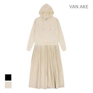 [반에이크] 밑단플리츠 후드넥 원피스_VB3YOPUG01Z