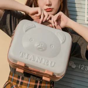 곰돌이 레디백 14인치 기내용 미니 캐리어 결합 여행가방