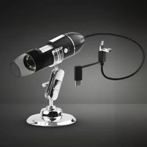 현미경 USB 학습 C타입 1600배 고화질 살롱 디지털 실체 확대경 생물 HD