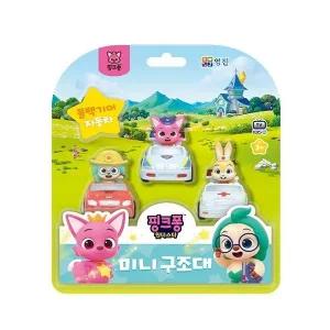 핑크퐁 원더스타 미니구조대 미니카 자동차 장난감