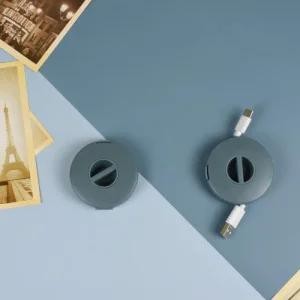 다용도 선정리 휴대용 이어폰줄감개 usb선정리 블루