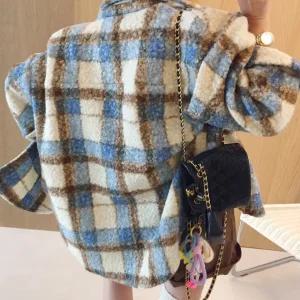 부클체크 도톰 오버핏 가을 남방자켓 (2color)