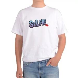 기능성반팔 셀피 입술 셀카 사진 인기어 프린트셔츠