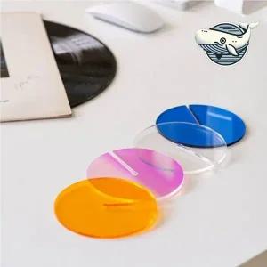 색상별 아크릴 컵받침 패셔너블 인테리어 소품