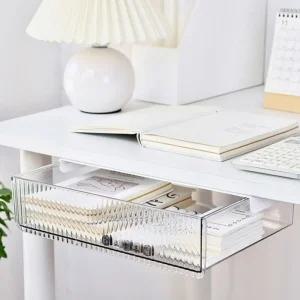 슬라이딩 수납장 붙이는 히든 서랍 책상밑 정리함 미 틈새수납장