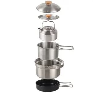 용품 낚시 차박 백패킹 멀티 다용도 주전자 세트 여행 304 스텐 코펠 피크닉 냄비 후라이팬 캠핑 소품