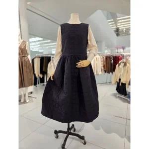 갤러리아 나인스텝 뒷 리본 패딩 원피스 (N25NO5402)