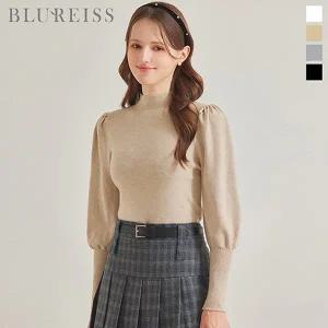 [블루레이스]모크넥 퍼프소매 니트_BI5W1KT2181