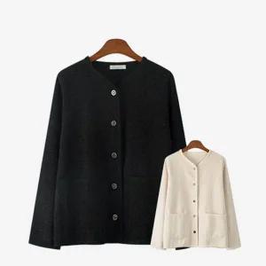 [하프클럽/] 5541 로라 울 트위드 가디건 빅사이즈