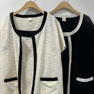 나시 의류 트위드 305P409S 빅사이즈 세트 가디건