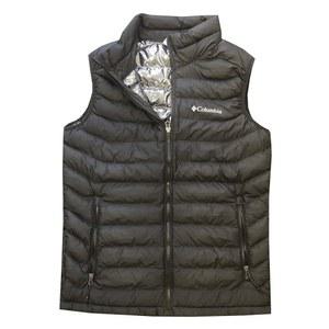 컬럼비아 남성 화이트 아웃 옴니 히트 퍼퍼 조끼 (S, 블랙)