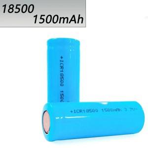 18500 배터리 3.7V 1500mAh 충전식 리튬 이온 강한 빛 손전등 특수