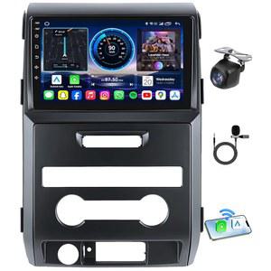 2009-2014 포드 F150 라디오용 4G+64G: 9인치 1280 * 800 터치스크린 스테레오 무선 카플레이 안드로이드 오토 5G WiFi GPS 블루투스 FM RDS 미러 링크 백업 카메라 지원 OTA 업그레이드
