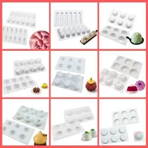 조약돌 돌맹이 무스 대형 틀 몰드 실리콘 케이크 푸딩 모양 6구