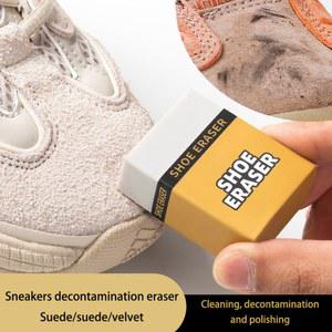 Portable Shoe Eraser Cleaner For Sneakers Suede & Leather - Waterproof Decontamination Gum White Shoes&Shoe Shine Brush