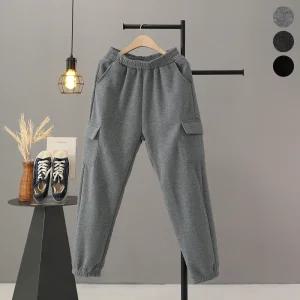 [모노시크] 플레비 기모 카고 조거 밴딩 팬츠_MNPS986