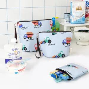 세맘스 양면방수 보냉파우치 덤프프렌즈 이유식 방수 보온 보냉 가방 쿨러백 지퍼파우치