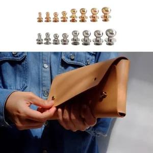 [모두모아]가방부자재 솔트레지 4mm 6mm 8mm 50개입 골드 실버 단추