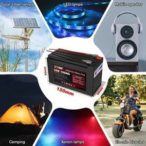 18650 3S6P 24V 120Ah 리튬 배터리 호환용 팩  30A BMS 태양 에너지 전기 자동차 이온  12.6V 용