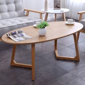 높은소파테이블 탁자 거실 타원형 원목 찻상 커피 북유럽