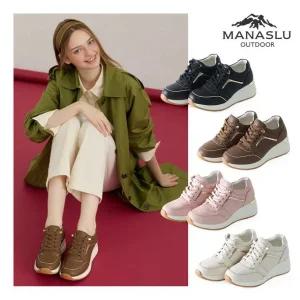 마나슬루 양가죽 키높이 스니커즈