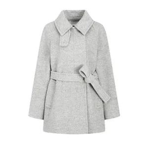 [JJ지고트](신세계 사우스시티)올 백 플리츠 레글런 하프코트 GPBA0CTR51