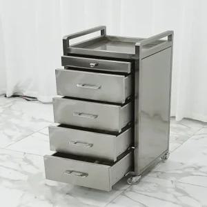 스텐 미용실 츄레이 카트 스테인레스 서랍 트레이 이동식