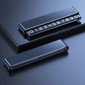 슬라이딩 시크릿 듀얼 주차 번호판 더블 실버 자동차 더블번호판 차량 듀얼 양면번호 전화번호판 핸드폰번