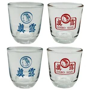 하이트진로 진로 소주잔 진로이즈백 레트로 소주잔 2종 x 2p 세트