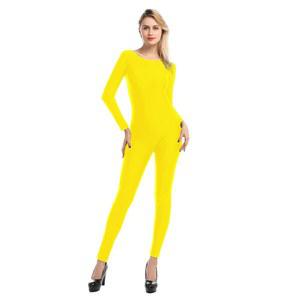 카르나발라이프 여성용 전신 댄스 유니타드 긴 소매 라운드 넥 스트레치 바디수트 체조 발레 또는 코스프레용