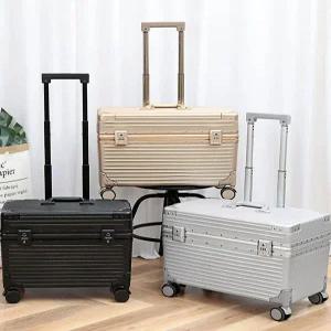 승무원캐리어 기내용 위로열리는 파일럿 직각형 여는 카메라캐리어 가벼운 여행용 풀메탈 카메라