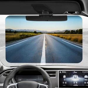 자동차용 Dwlspce 선바이저 익스텐더, 선바이저, 유니버설 안티글레어 편광 자동차 선쉐이드 바이저 선 블로커, 안전 운전을 위한 대형 조절식 UV400 보호