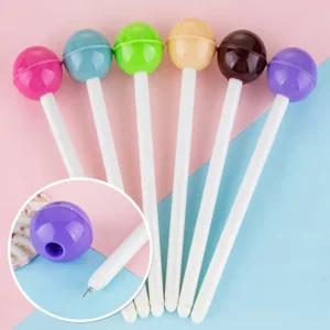 캔디 볼펜 막대 사탕 특이한 필기감좋은 젤펜 부드러운 필기구 귀여운 선물 잘써지는 학용품