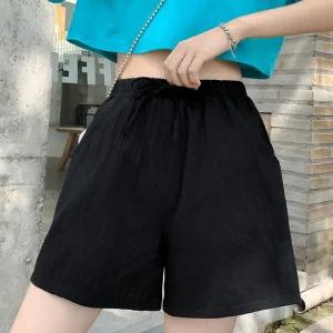 [아우트]반바지 밴딩 데일리 얇은 팬츠 3부