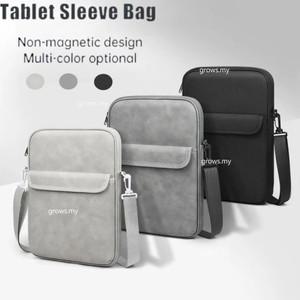 탭 S10 울트라 14.6 + S9 FE Plus S8 S7 S6 Lite A7 10.4 A9 11 2023 충격 방지 PU 가죽 핸드백 용 태블릿