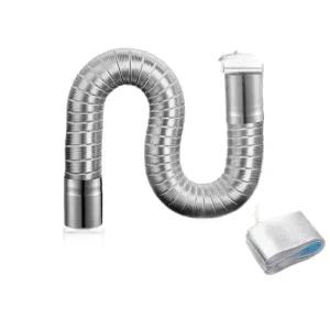 보일러 연통 화목 난로 스텐 파이프 자바라 스토브 펠릿 난방 주름관 벽난로