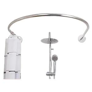 샤워 커튼 레일 U자형 곡선 방수 파티션 로드 무타공