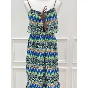 [하프클럽/]어깨끈 인디 롱 원피스 ST0302