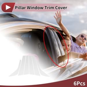 랜드로버 디스커버리 스포츠 L550 2017-2020용 모토포르티 도어 필러 윈도우 트림 6개