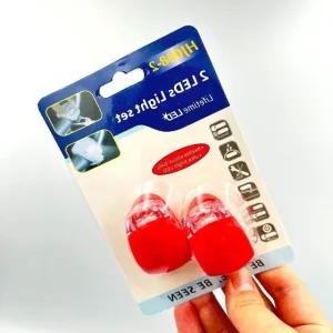 고품질 자전거 라이트 안전등 LED 2개 세트 레드 자전거후미등 (WE83AF4)