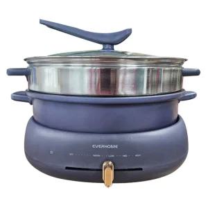 에버홈 스팀 멀티쿠커 EV-MP8000 분리형 전골냄비 그릴팬