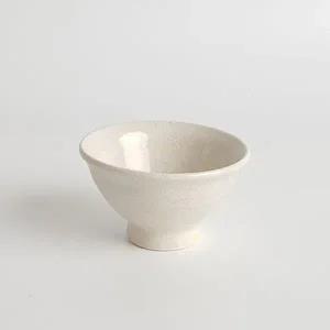 도자기찻잔 베이지 빙렬 찻잔 다기잔 50ml