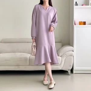 [아이우먼] 스위트트임훌긴팔원피스 NOS614M511 빅사이즈