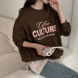 컬쳐 기모 맨투맨 84804 빅사이즈 여성의류